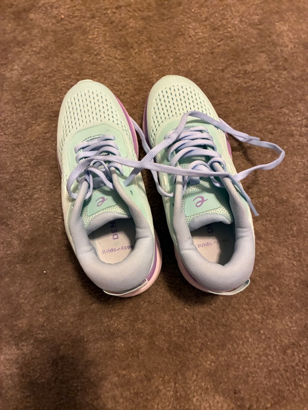 Comfort Run Women's Mint & Lavender Athletic Sneakers